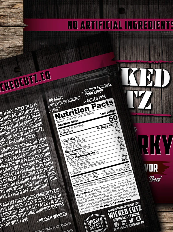 Wicked Cutz Beef Jerky — image 3