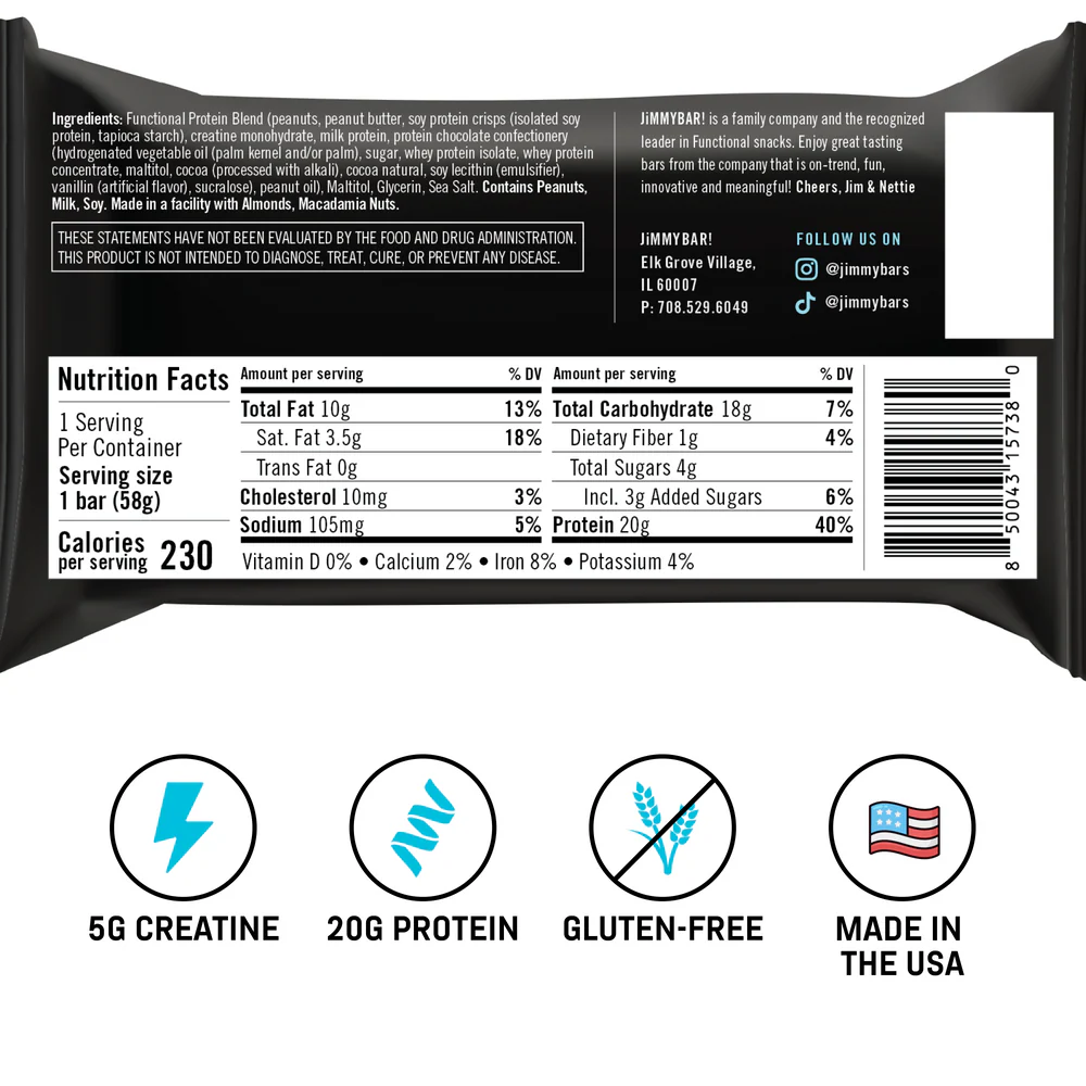 Jimmybar! Creatine Protein Bar — image 4