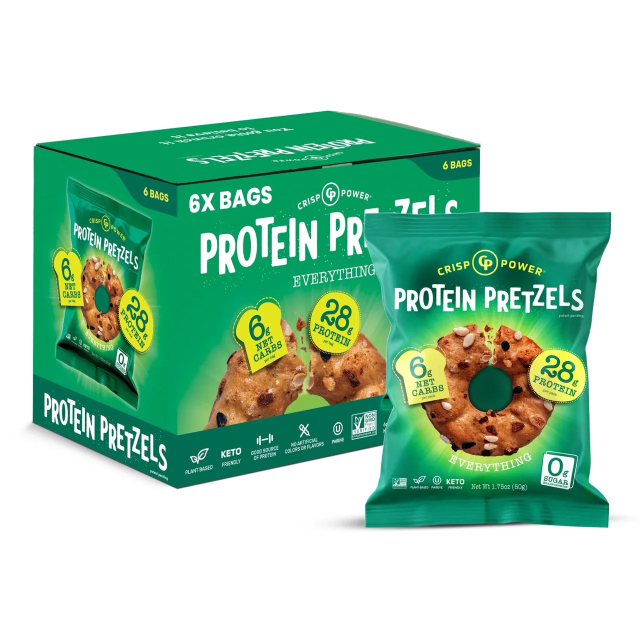 Crisp Power Pretzels 6Pk