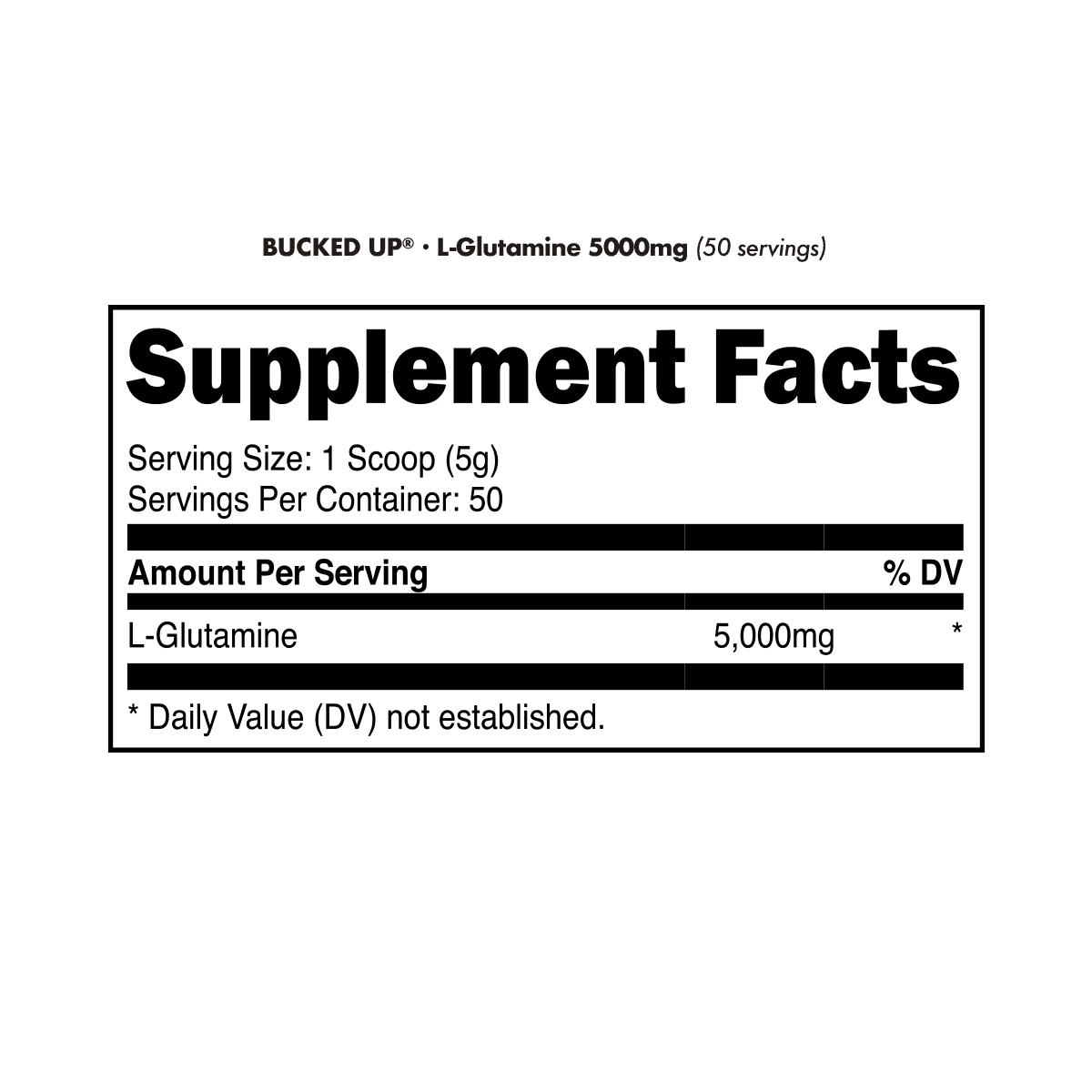 Bucked Up L-Glutamine Powder — image 2